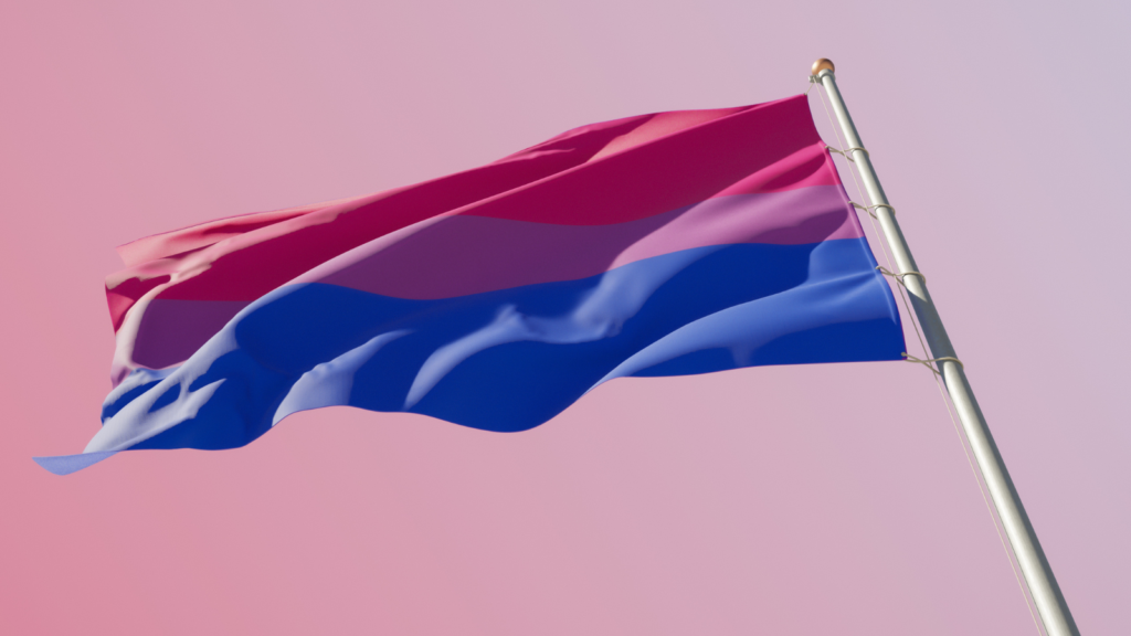 Image of the bisexual pride flag